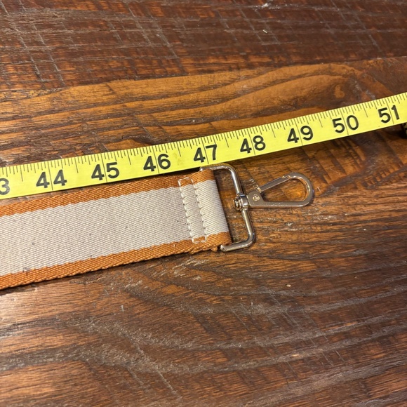 Tan and Khaki Adjustable Crossbody Strap - adjusts from 27" to 47" in length - Picture 5 of 7